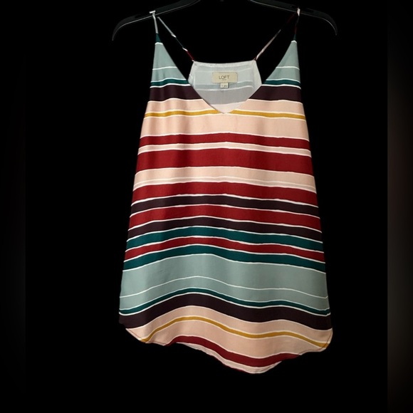 LOFT‎ Striped Multicolor Women's Top size SNALL - Picture 1 of 4